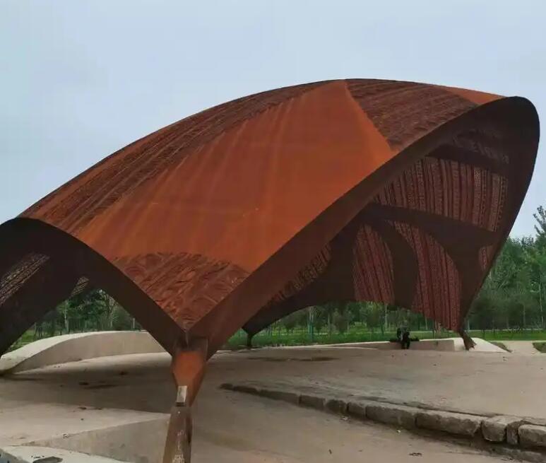 儋州耐候钢幕墙案例